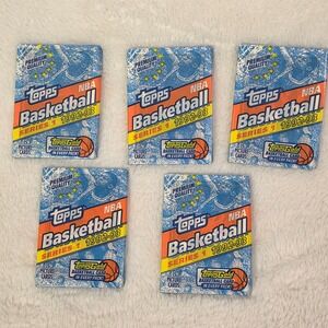 5 Pack Lot 1992-93 Topps NBA Basketball Series 1 Sealed Packs Gold Card Chase